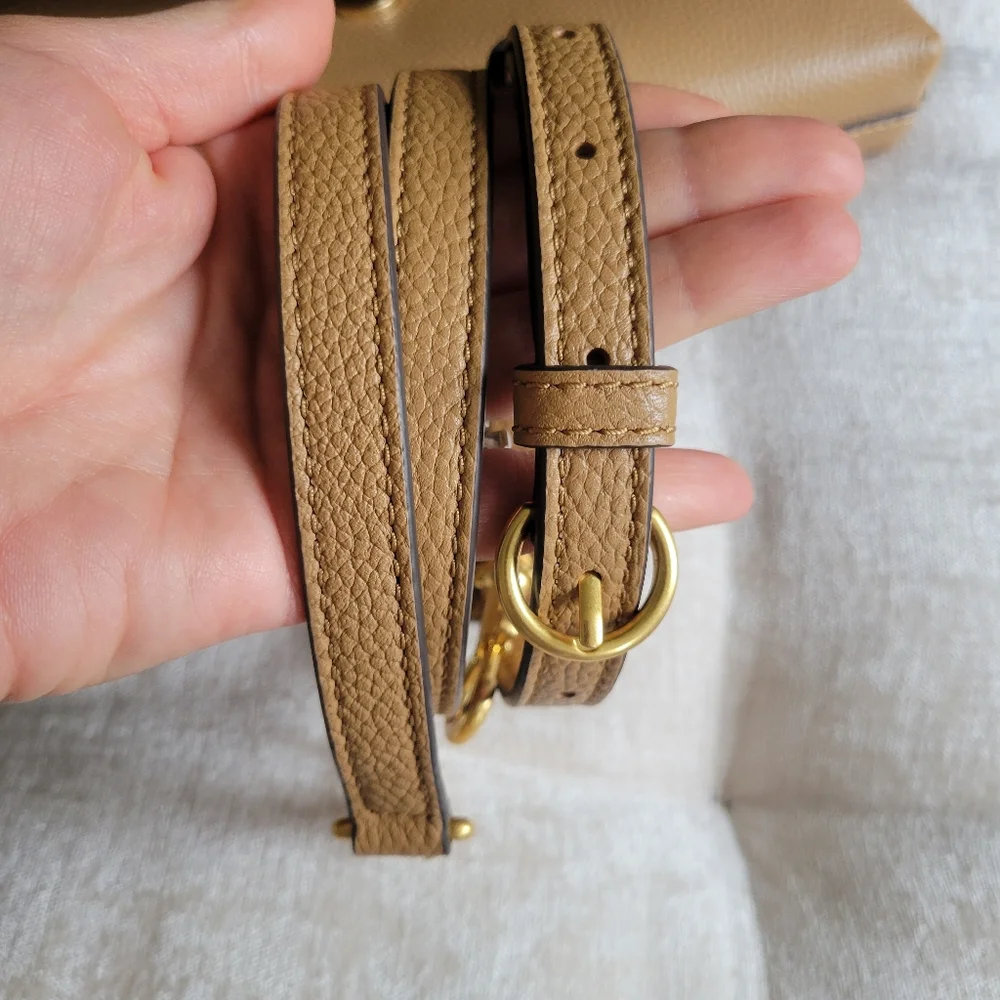 Tory Burch Tan Leather Crossbody with Tassel